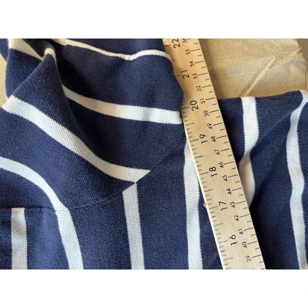 Polo Ralph Lauren Shirt Mens Large‎ Custom Fit Short Sleeve Striped Rugby